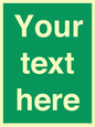 SV6007: Custom Safe Condition: Blank (green) sign