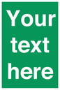 SV6007: Custom Safe Condition: Blank (green) sign