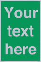 SV6007: Custom Safe Condition: Blank (green) sign