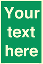 SV6007: Custom Safe Condition: Blank (green) sign