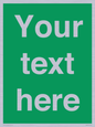 SV6007: Custom Safe Condition: Blank (green) sign