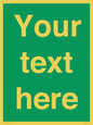 SV6007: Custom Safe Condition: Blank (green) sign
