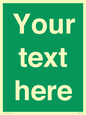 SV6007: Custom Safe Condition: Blank (green) sign