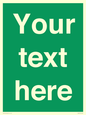 SV6007: Custom Safe Condition: Blank (green) sign