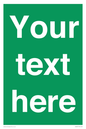 SV6007: Custom Safe Condition: Blank (green) sign