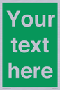SV6007: Custom Safe Condition: Blank (green) sign
