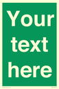 SV6007: Custom Safe Condition: Blank (green) sign
