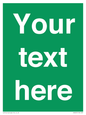SV6007: Custom Safe Condition: Blank (green) sign