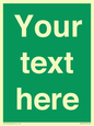 SV6007: Custom Safe Condition: Blank (green) sign