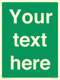 SV6007: Custom Safe Condition: Blank (green) sign