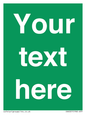 SV6007: Custom Safe Condition: Blank (green) sign