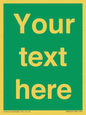 SV6007: Custom Safe Condition: Blank (green) sign
