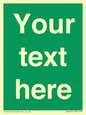 SV6007: Custom Safe Condition: Blank (green) sign