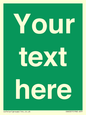 SV6007: Custom Safe Condition: Blank (green) sign
