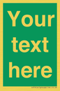 SV6007: Custom Safe Condition: Blank (green) sign