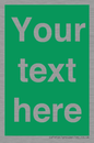 SV6007: Custom Safe Condition: Blank (green) sign