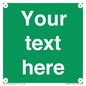 SV6007: Custom Safe Condition: Blank (green) sign