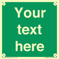 SV6007: Custom Safe Condition: Blank (green) sign
