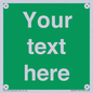 SV6007: Custom Safe Condition: Blank (green) sign