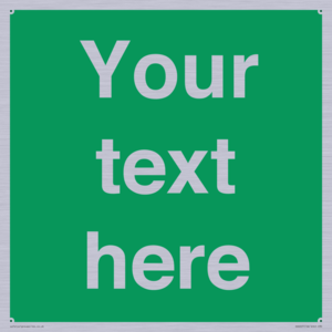 SV6007: Custom Safe Condition: Blank (green) sign