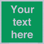 SV6007: Custom Safe Condition: Blank (green) sign