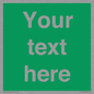 SV6007: Custom Safe Condition: Blank (green) sign