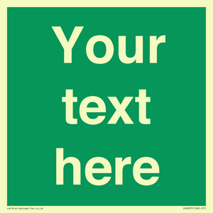 SV6007: Custom Safe Condition: Blank (green) sign