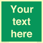 SV6007: Custom Safe Condition: Blank (green) sign