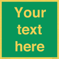 SV6007: Custom Safe Condition: Blank (green) sign