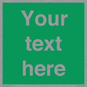SV6007: Custom Safe Condition: Blank (green) sign