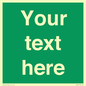 SV6007: Custom Safe Condition: Blank (green) sign
