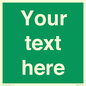 SV6007: Custom Safe Condition: Blank (green) sign