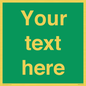 SV6007: Custom Safe Condition: Blank (green) sign