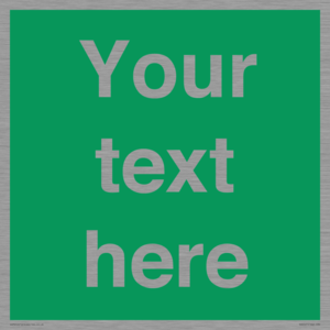 SV6007: Custom Safe Condition: Blank (green) sign