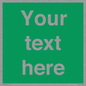 SV6007: Custom Safe Condition: Blank (green) sign