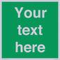 SV6007: Custom Safe Condition: Blank (green) sign