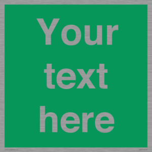 SV6007: Custom Safe Condition: Blank (green) sign