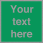 SV6007: Custom Safe Condition: Blank (green) sign