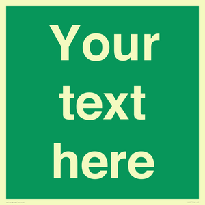 SV6007: Custom Safe Condition: Blank (green) sign