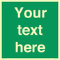 SV6007: Custom Safe Condition: Blank (green) sign