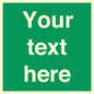 SV6007: Custom Safe Condition: Blank (green) sign
