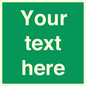 SV6007: Custom Safe Condition: Blank (green) sign