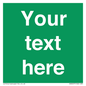 SV6007: Custom Safe Condition: Blank (green) sign