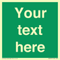 SV6007: Custom Safe Condition: Blank (green) sign