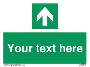 SV6288: Safe condition Custom arrow up sign