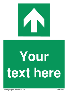 SV6288: Safe condition Custom arrow up sign