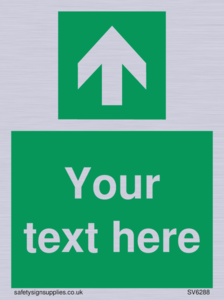 SV6288: Safe condition Custom arrow up sign
