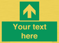 SV6288: Safe condition Custom arrow up sign