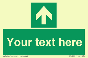 SV6288: Safe condition Custom arrow up sign