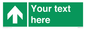 SV6288: Safe condition Custom arrow up sign